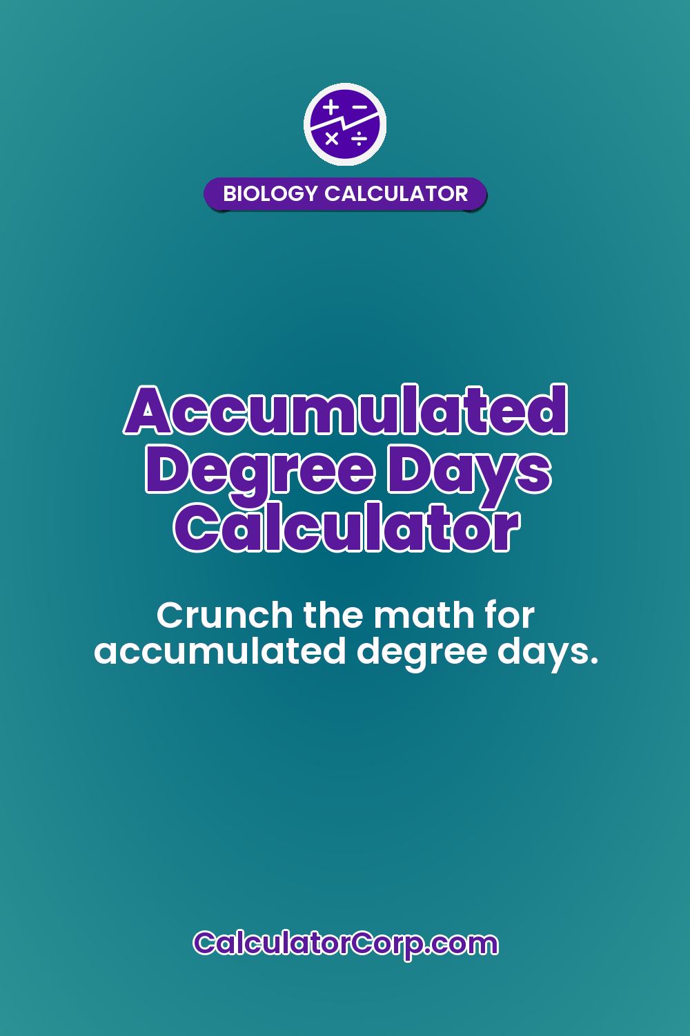Accumulated Degree Days Calculator