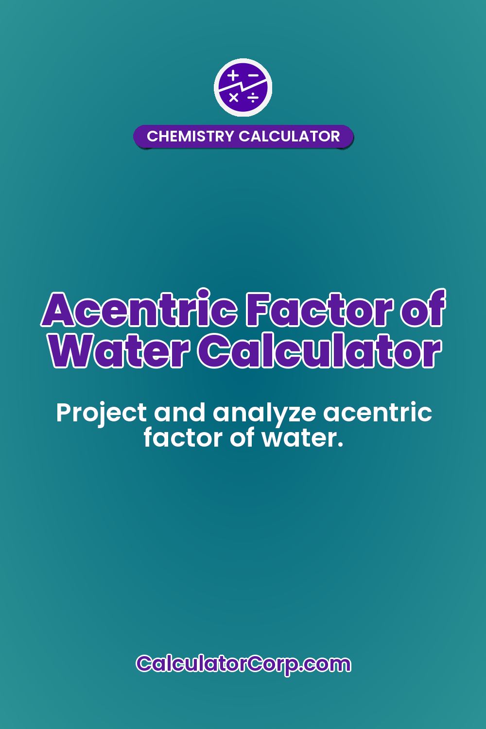 Acentric Factor of Water Calculator