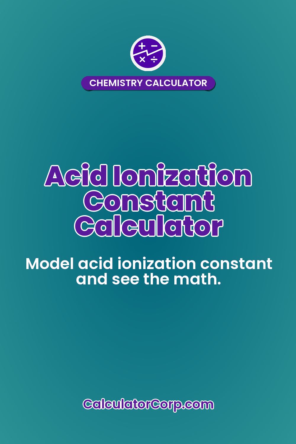 Acid Ionization Constant Calculator