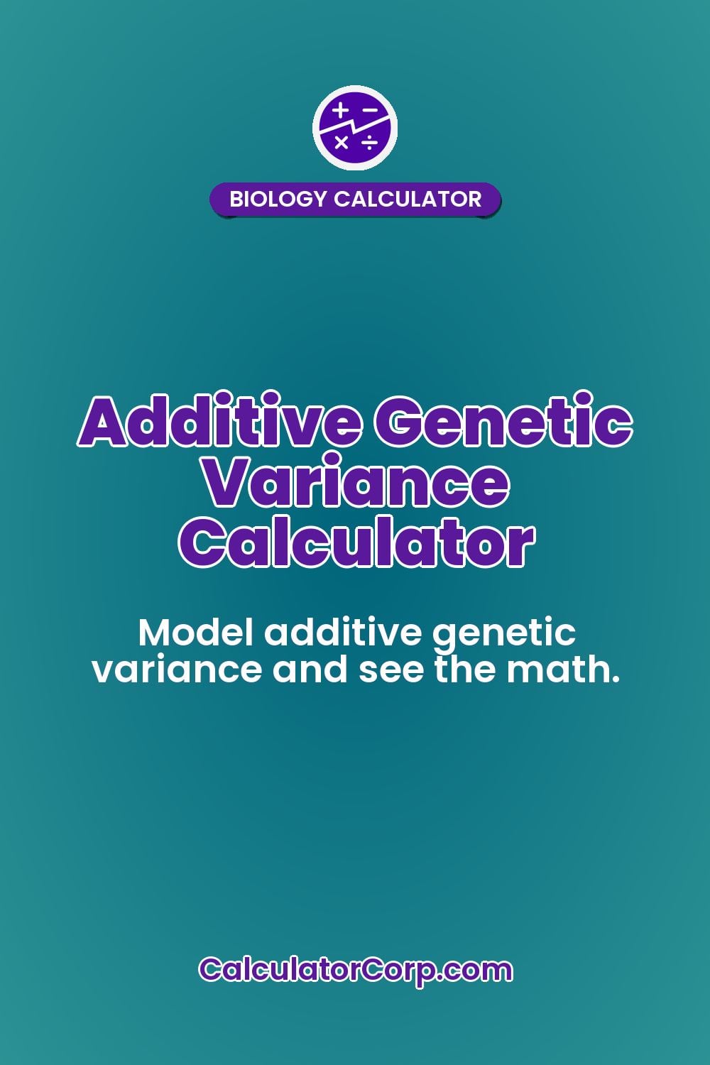 Additive Genetic Variance Calculator