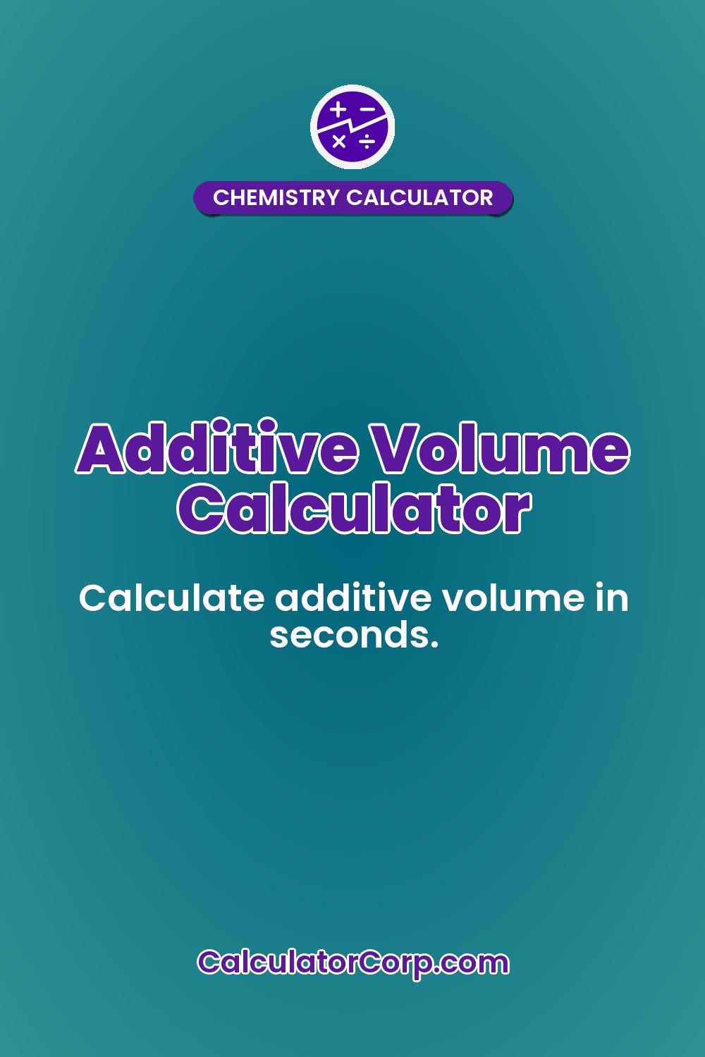 Additive Volume Calculator