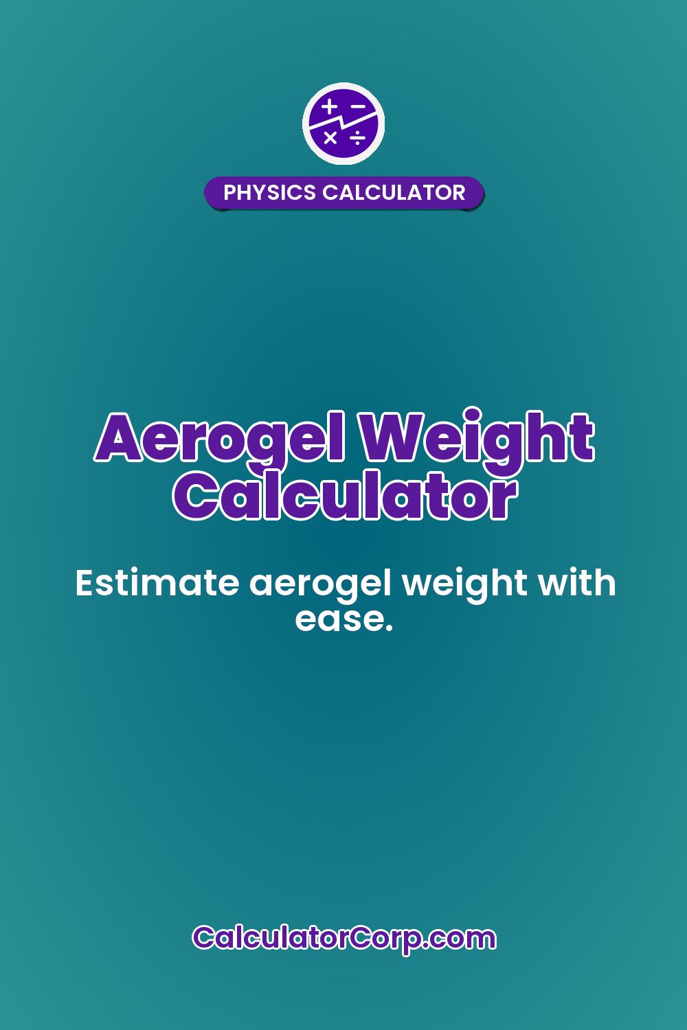 Aerogel Weight Calculator