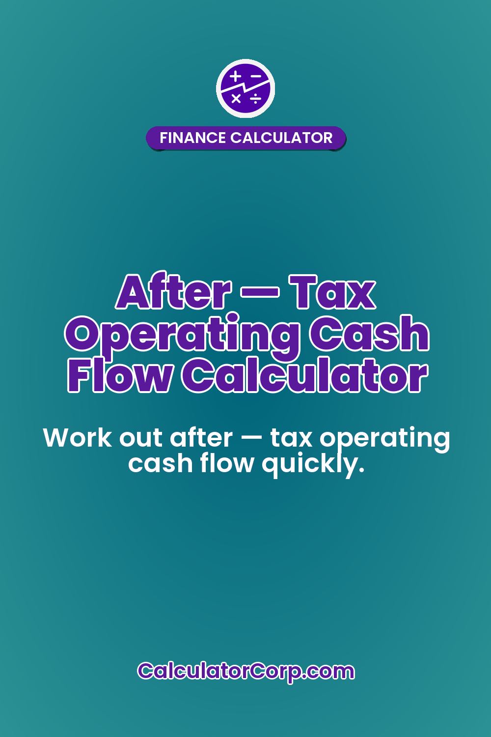 After — Tax Operating Cash Flow Calculator