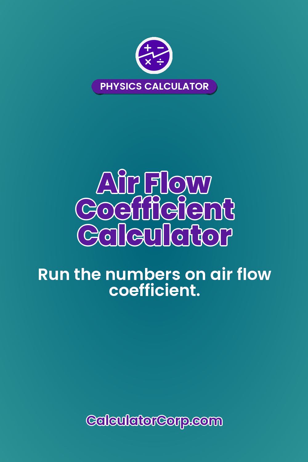 Air Flow Coefficient Calculator