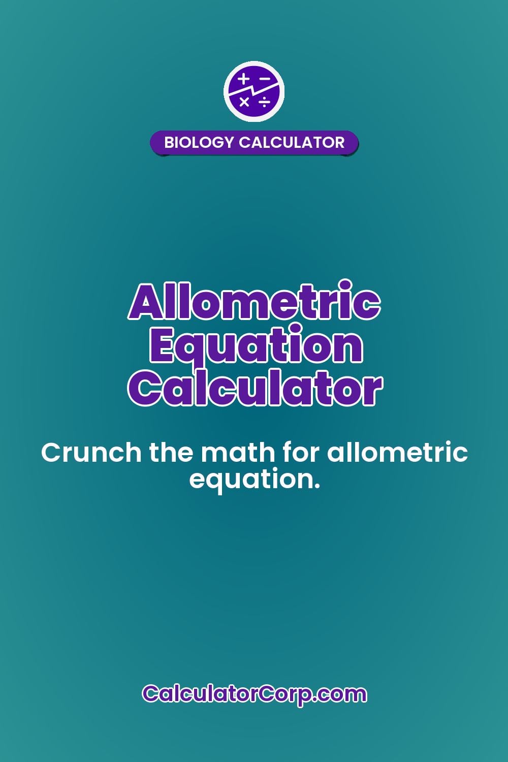 Allometric Equation Calculator