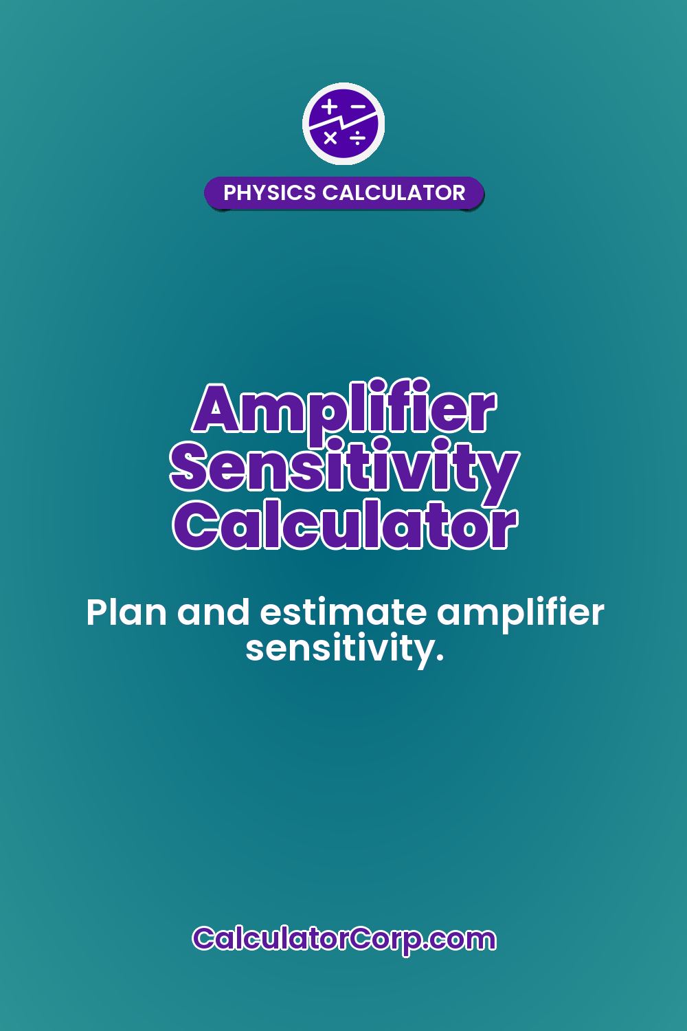 Amplifier Sensitivity Calculator