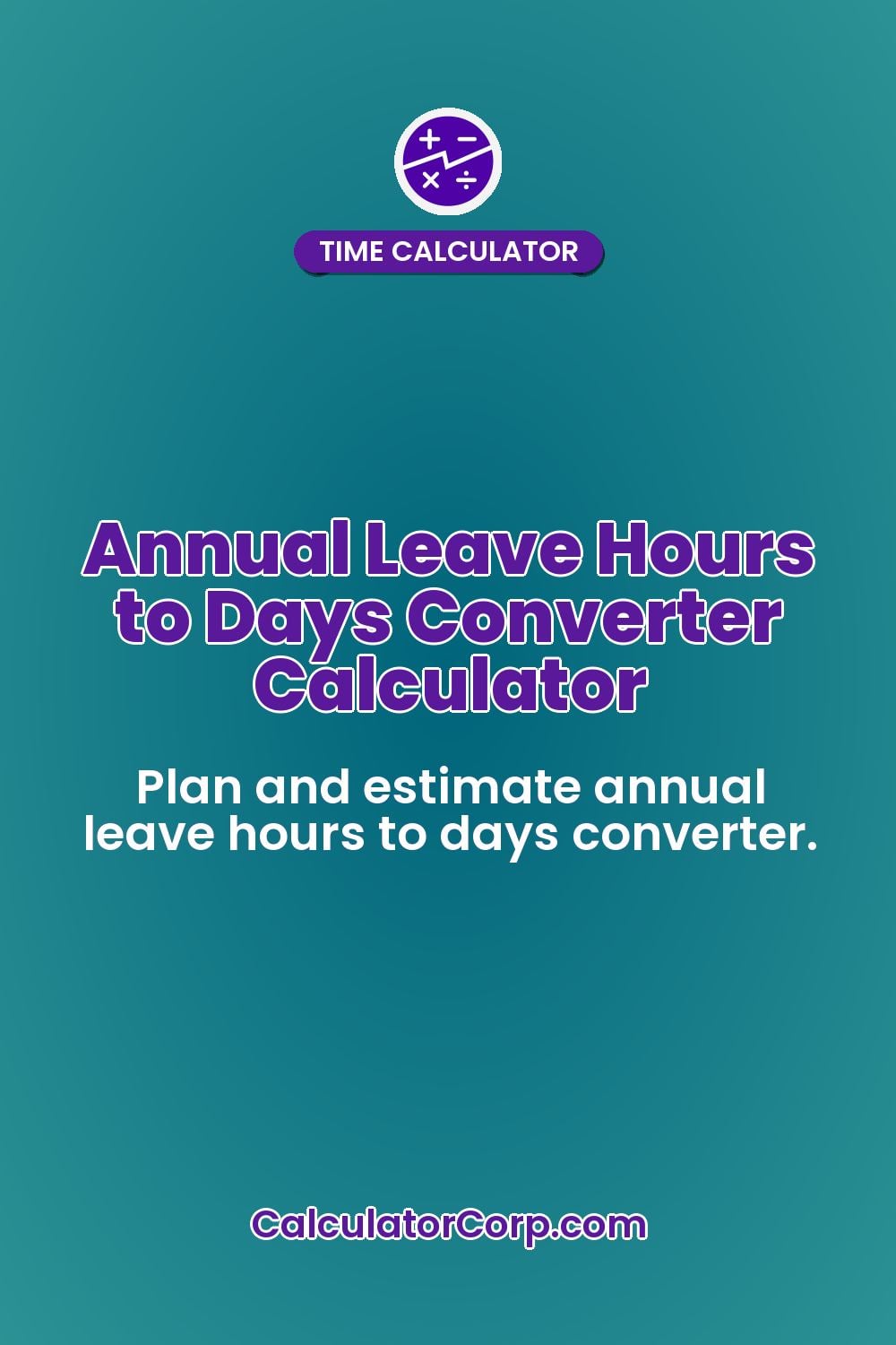 Annual Leave Hours to Days Converter Calculator