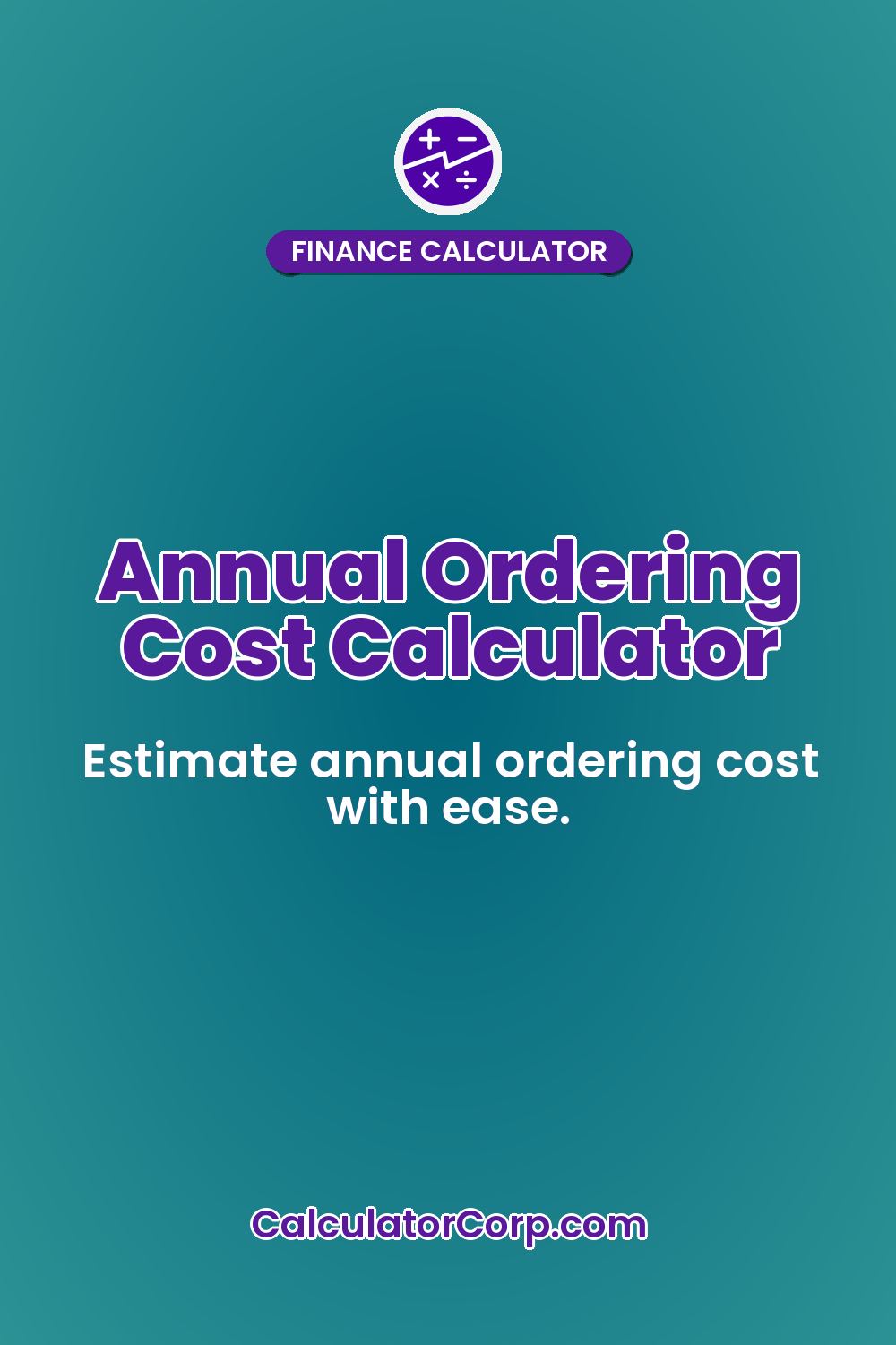 Annual Ordering Cost Calculator