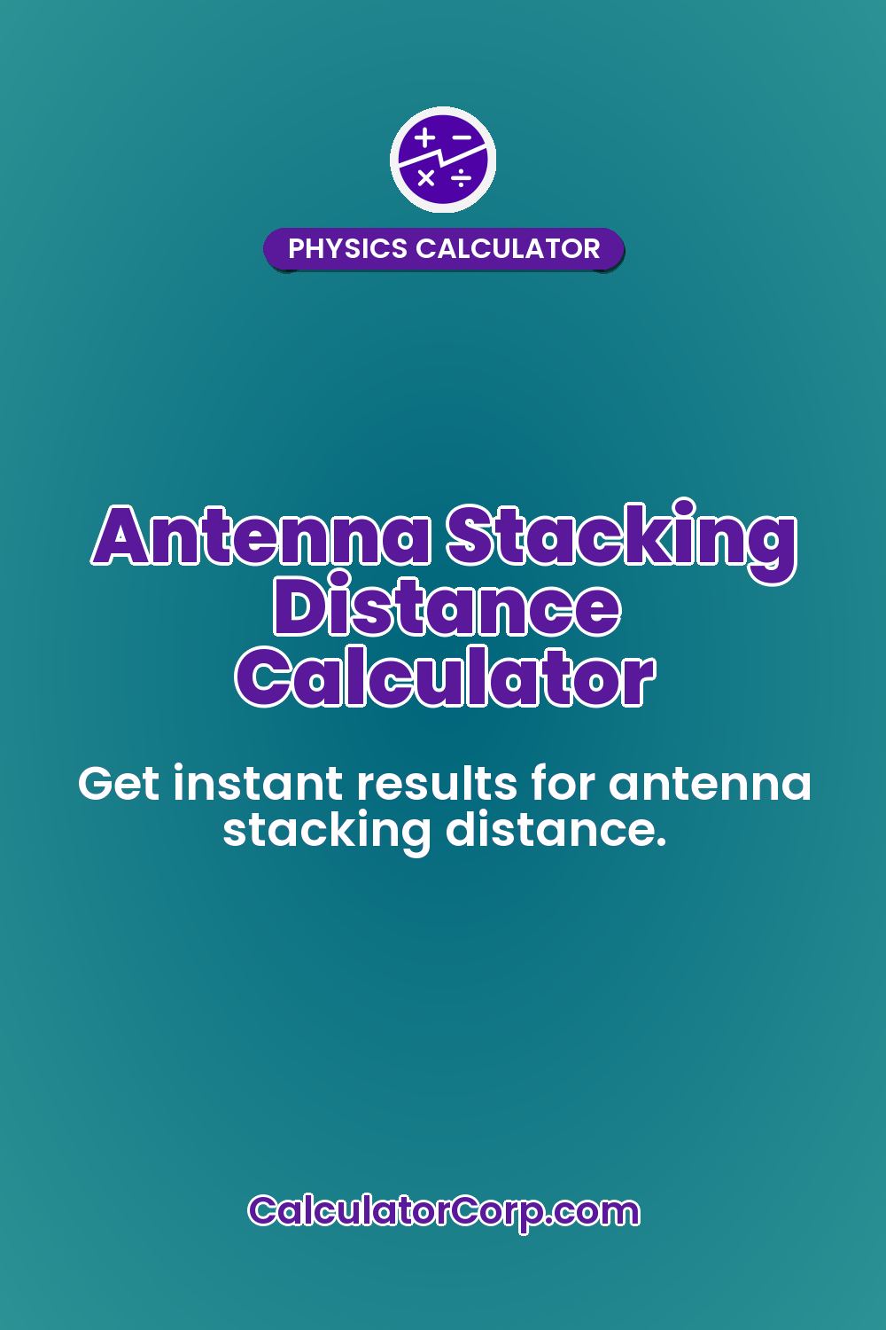 Antenna Stacking Distance Calculator