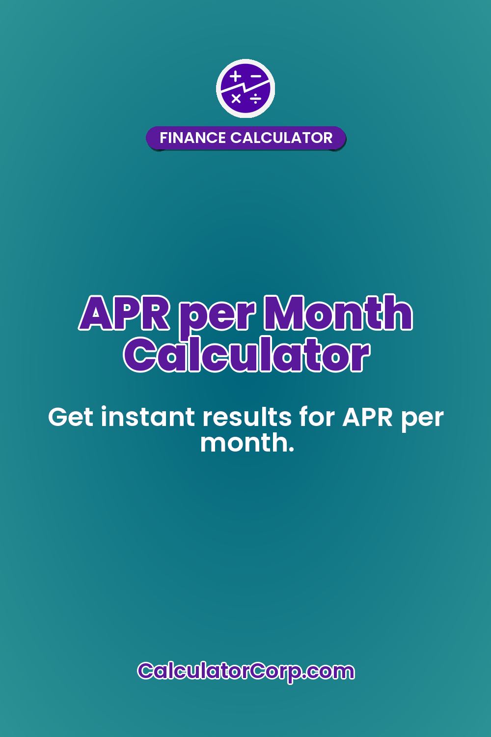APR per Month Calculator
