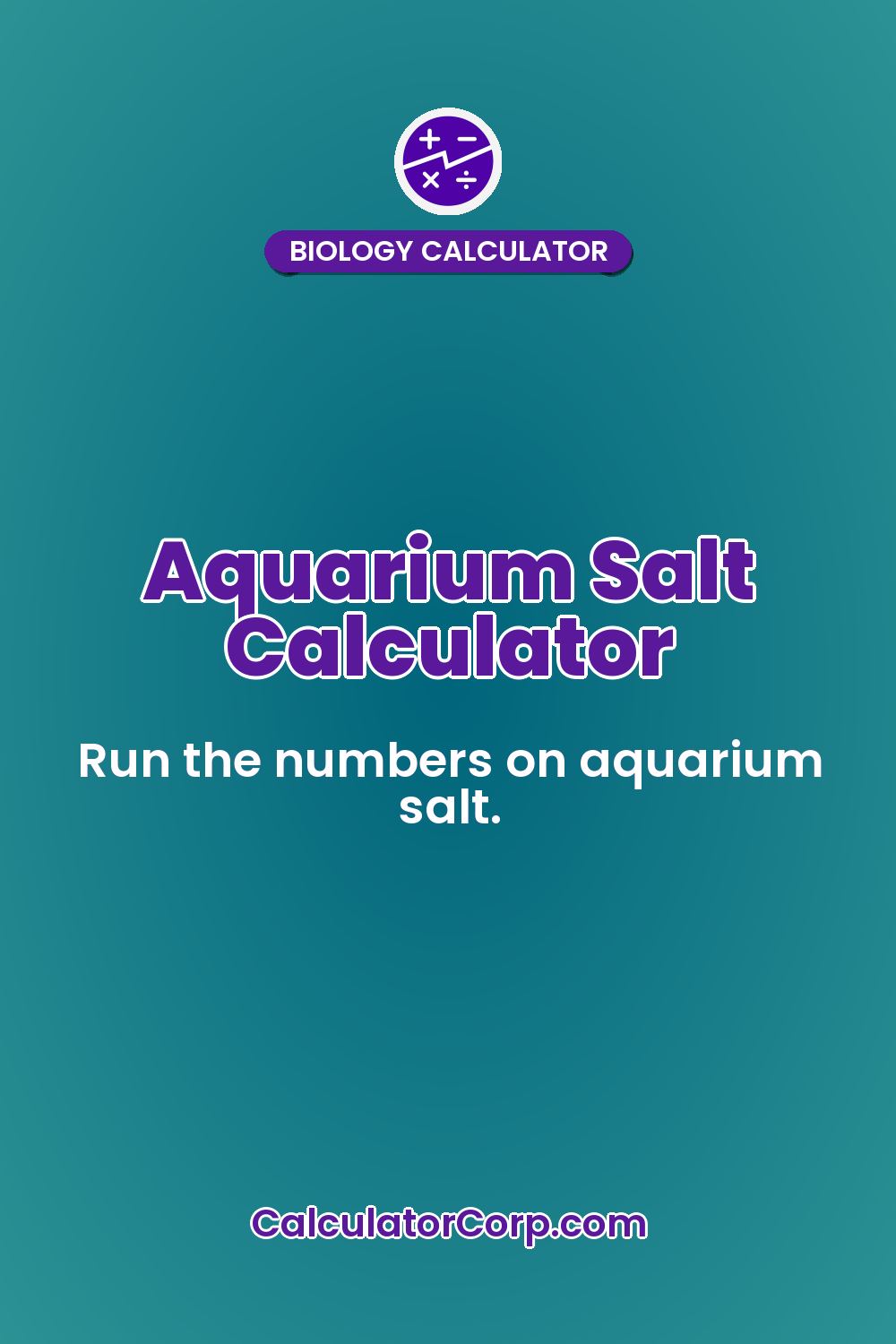 Aquarium Salt Calculator