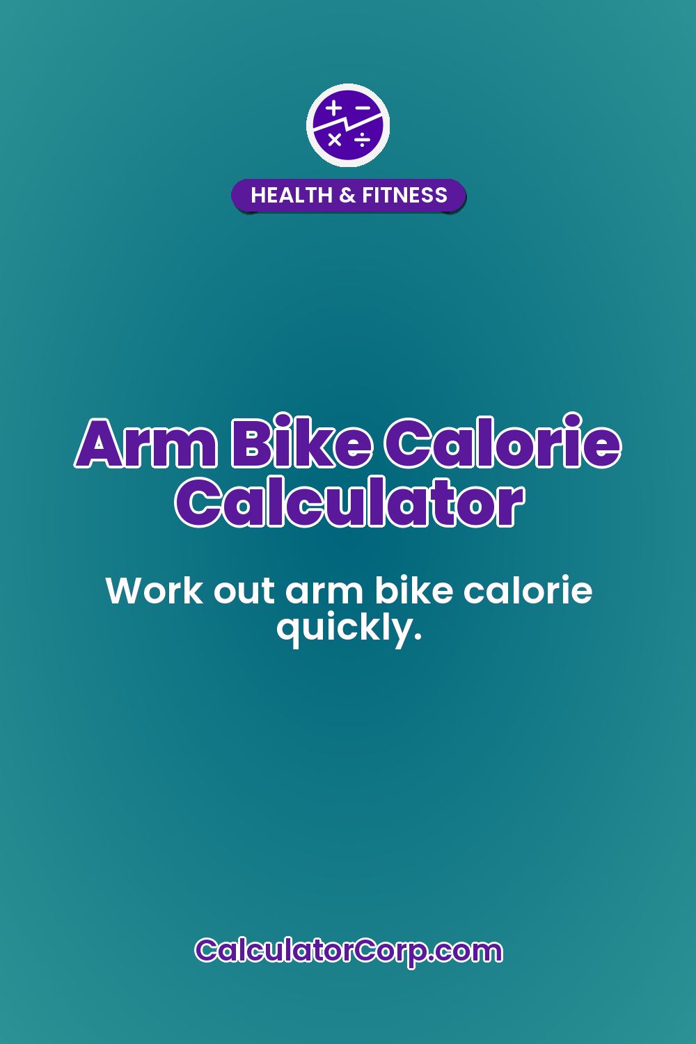 Arm Bike Calorie Calculator