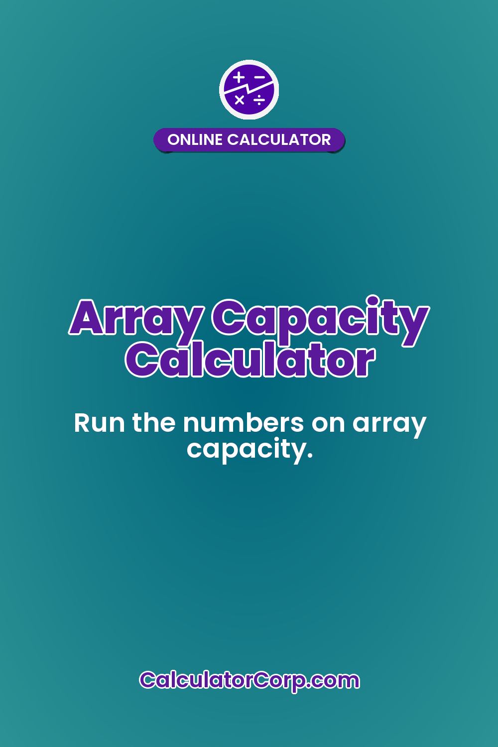 Array Capacity Calculator