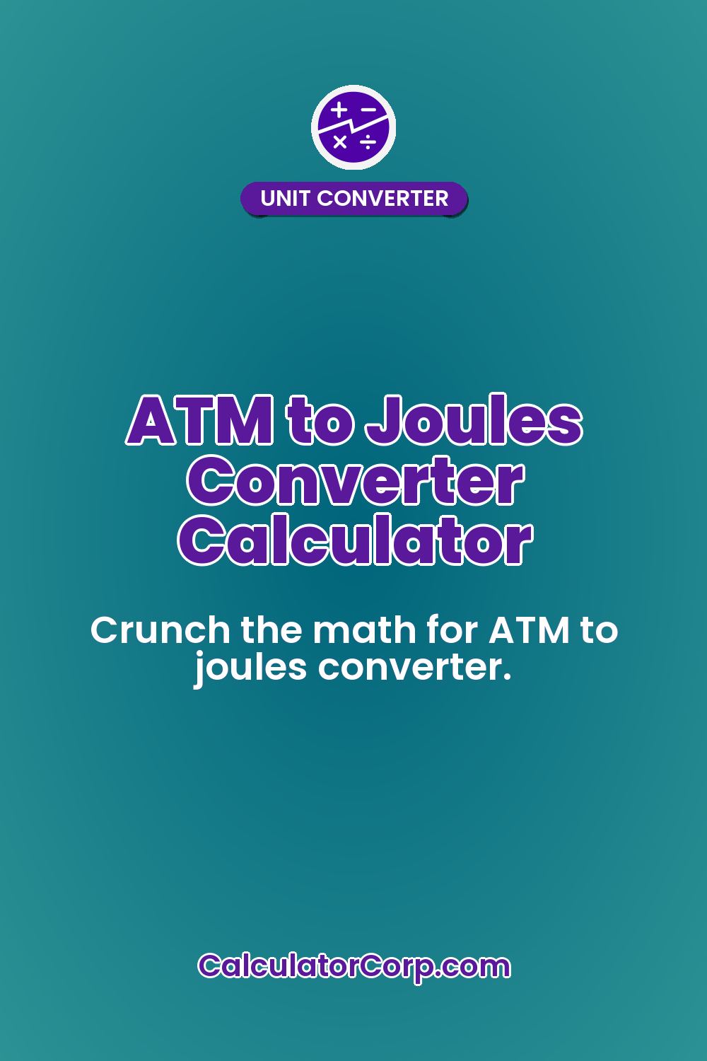 ATM to Joules Converter Calculator