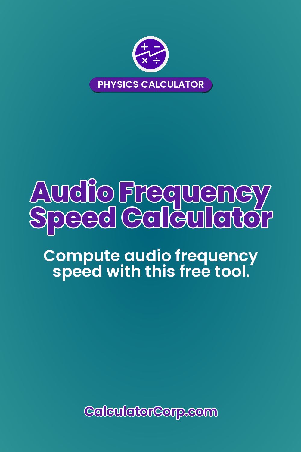 Audio Frequency Speed Calculator