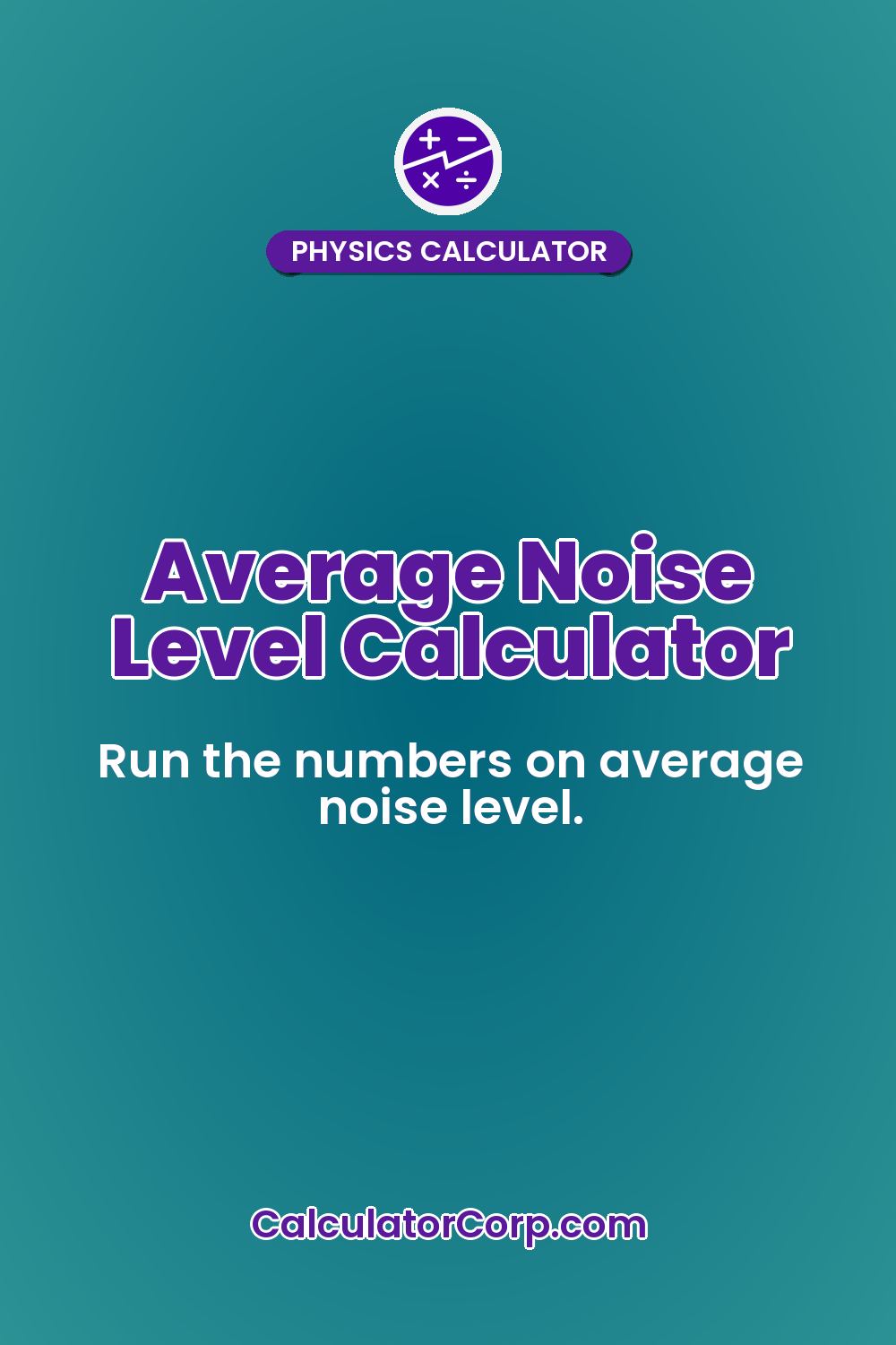 Average Noise Level Calculator
