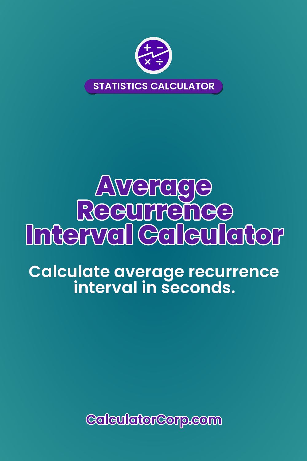 Average Recurrence Interval Calculator