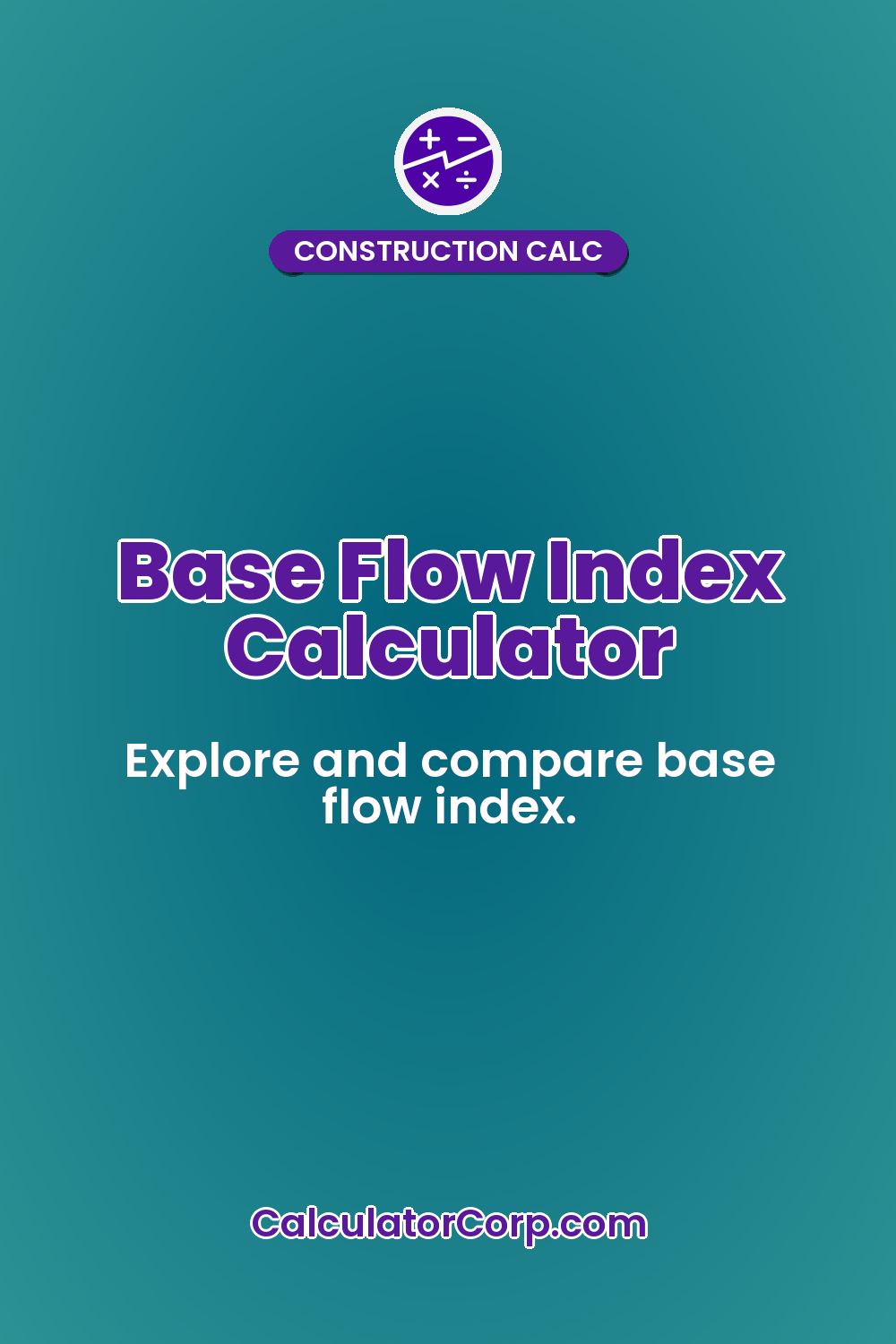 Base Flow Index Calculator