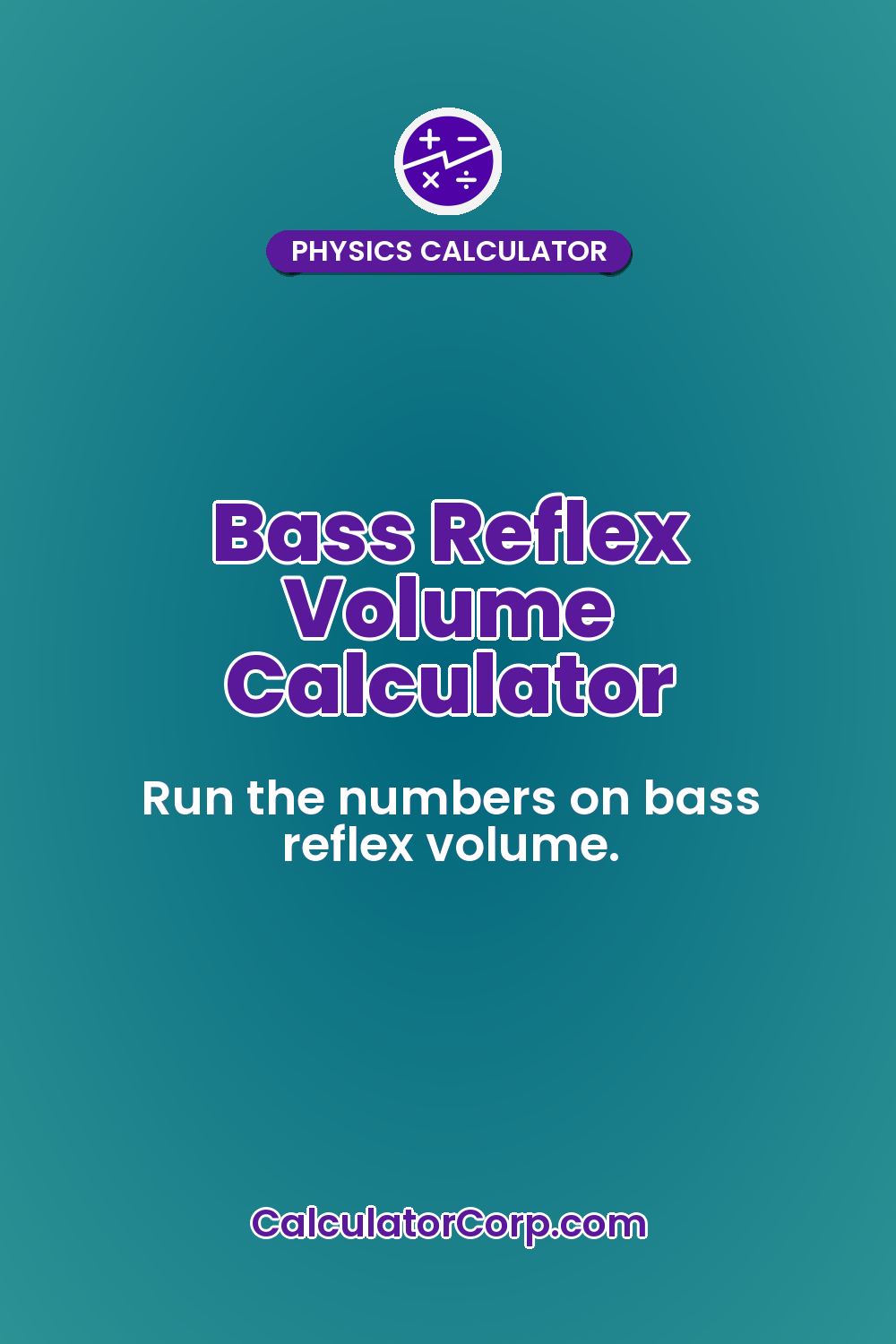 Bass Reflex Volume Calculator