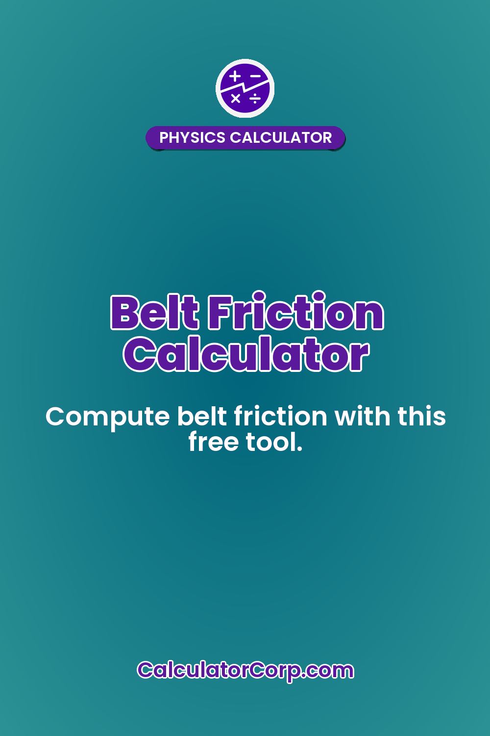 Belt Friction Calculator