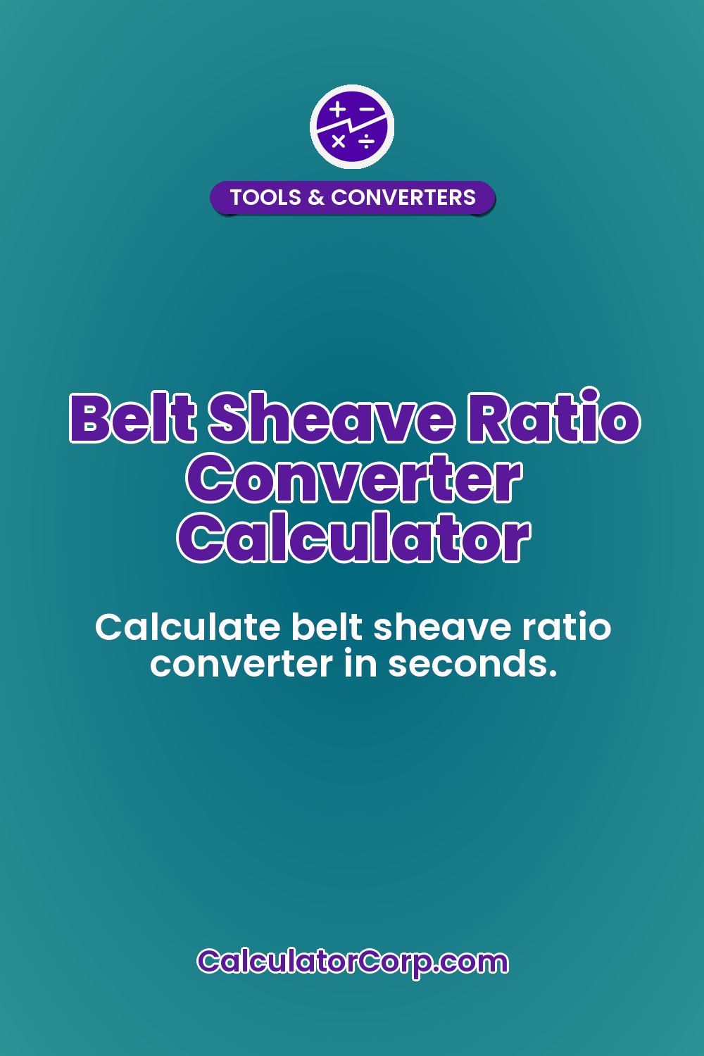 Belt Sheave Ratio Converter Calculator