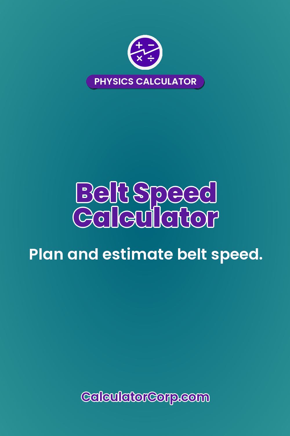 Belt Speed Calculator