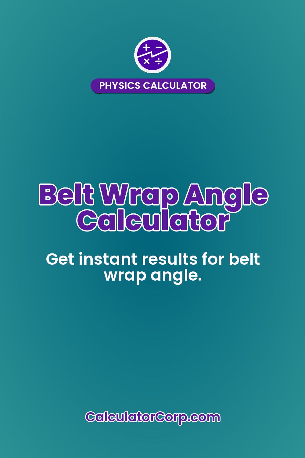 Belt Wrap Angle Calculator
