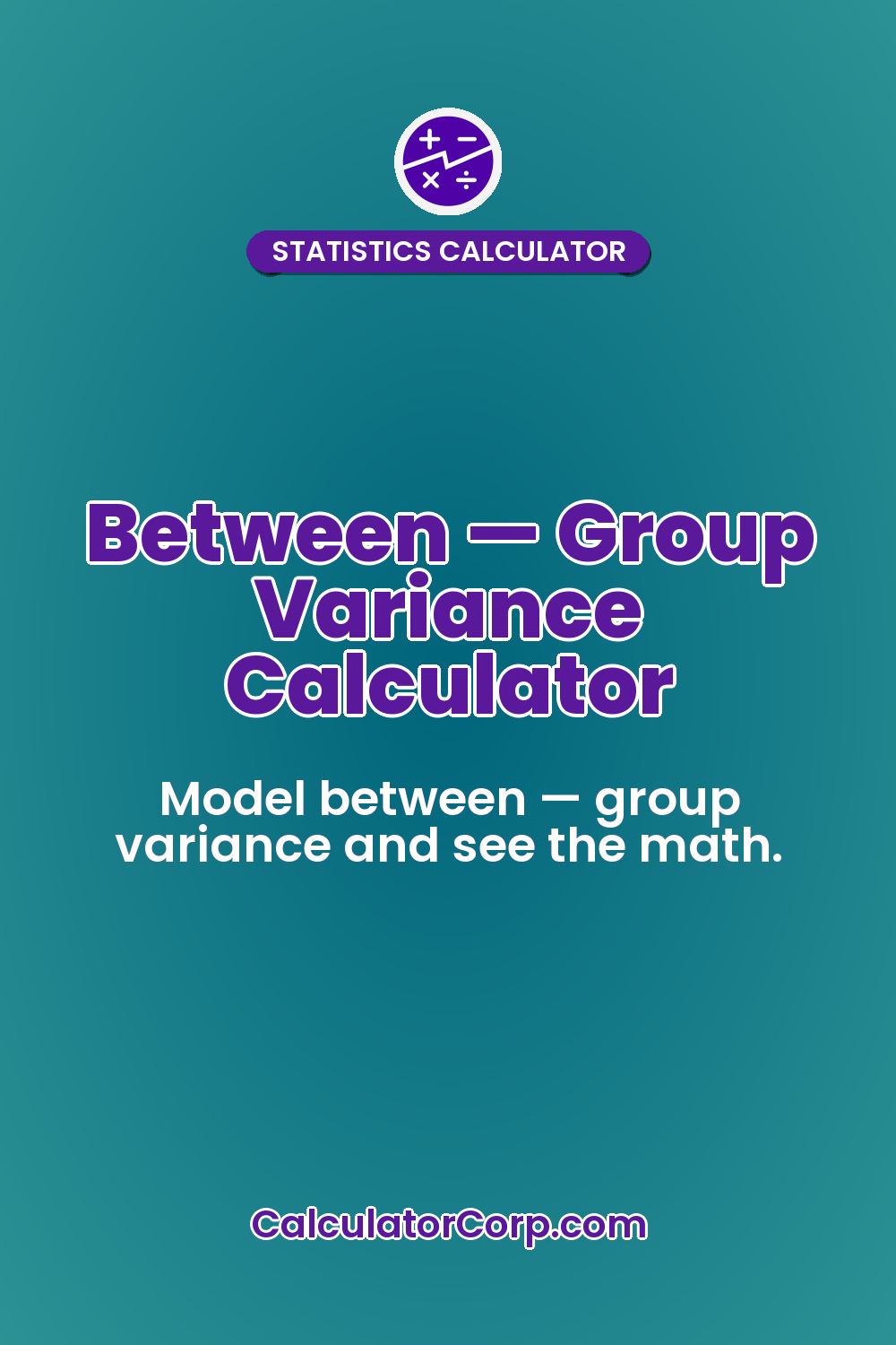 Between — Group Variance Calculator