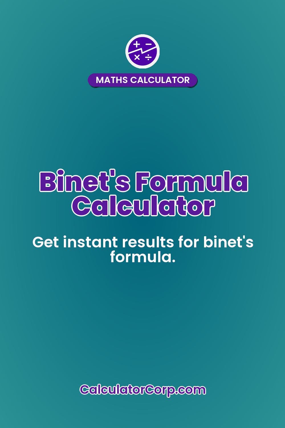 Binet's Formula Calculator
