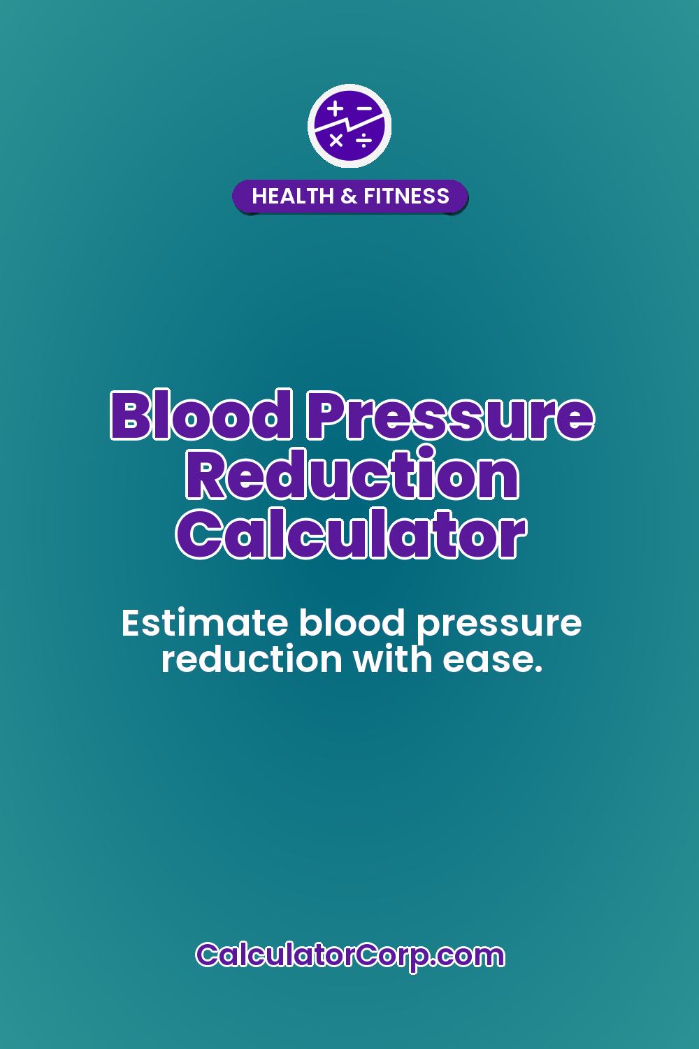 Blood Pressure Reduction Calculator