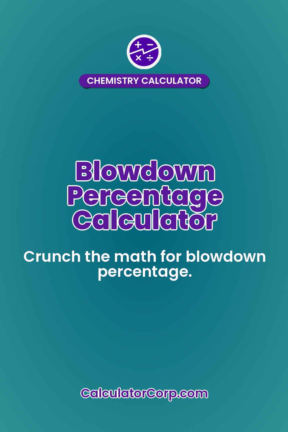 Blowdown Percentage Calculator