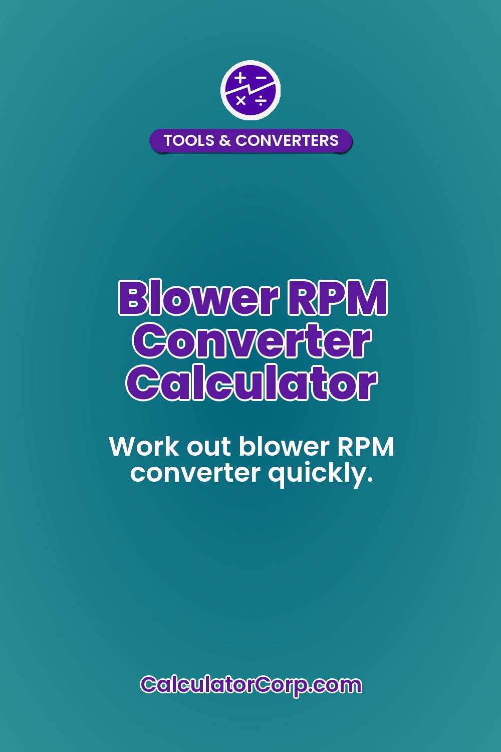 Blower RPM Converter Calculator