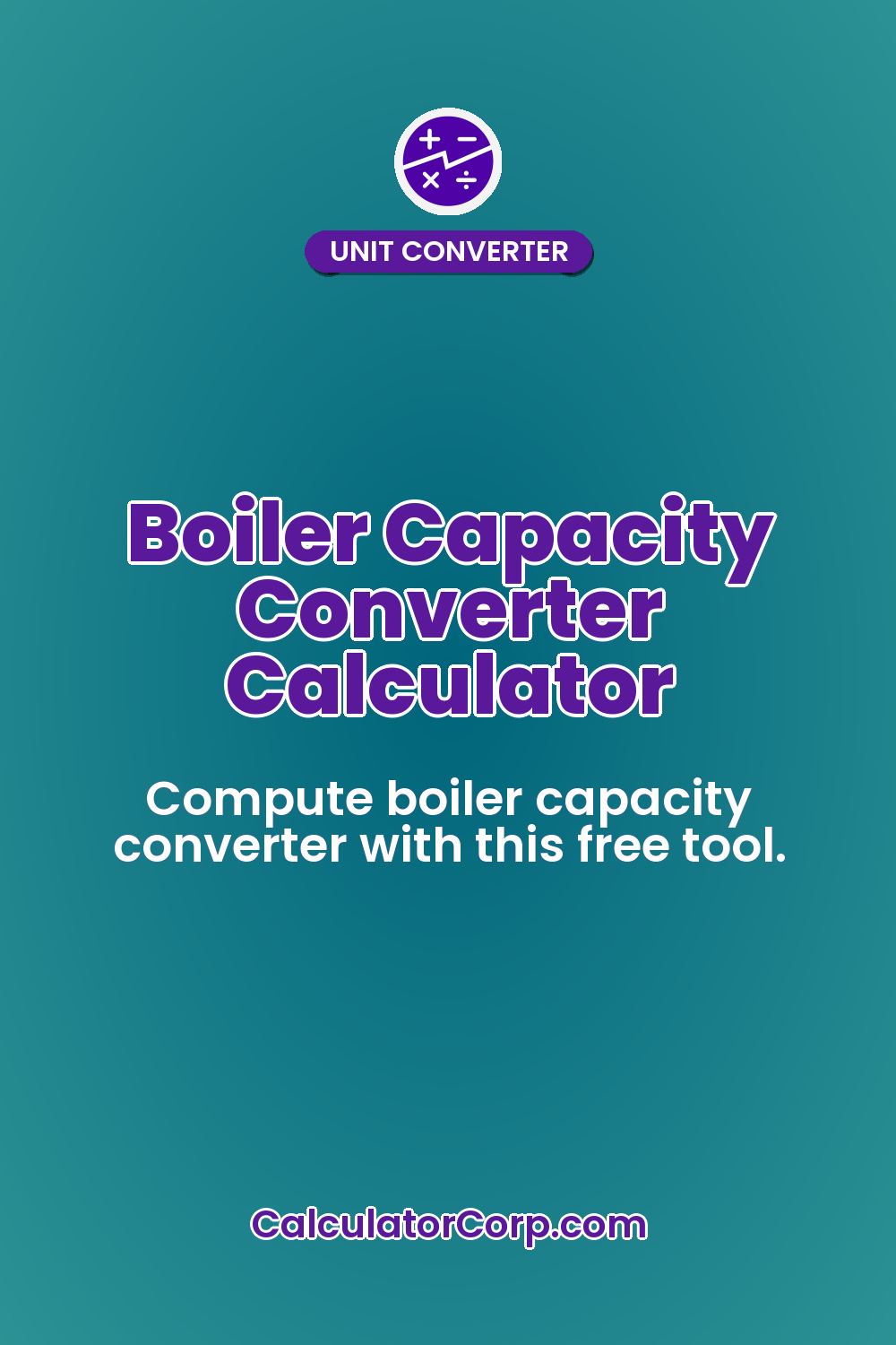 Boiler Capacity Converter Calculator