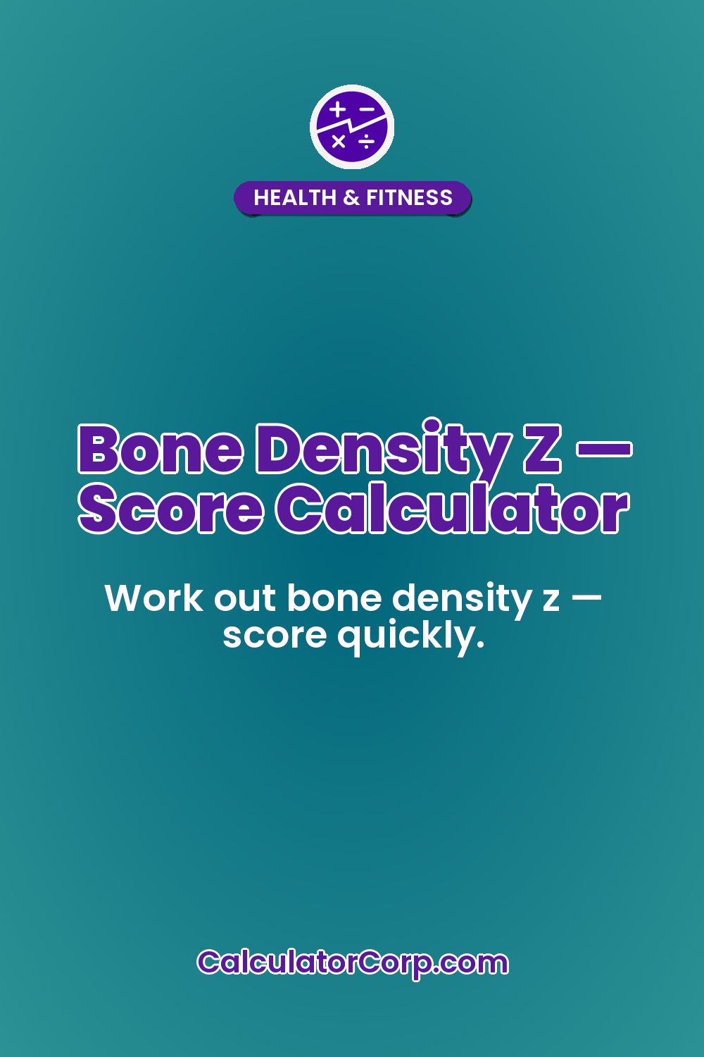 Bone Density Z — Score Calculator