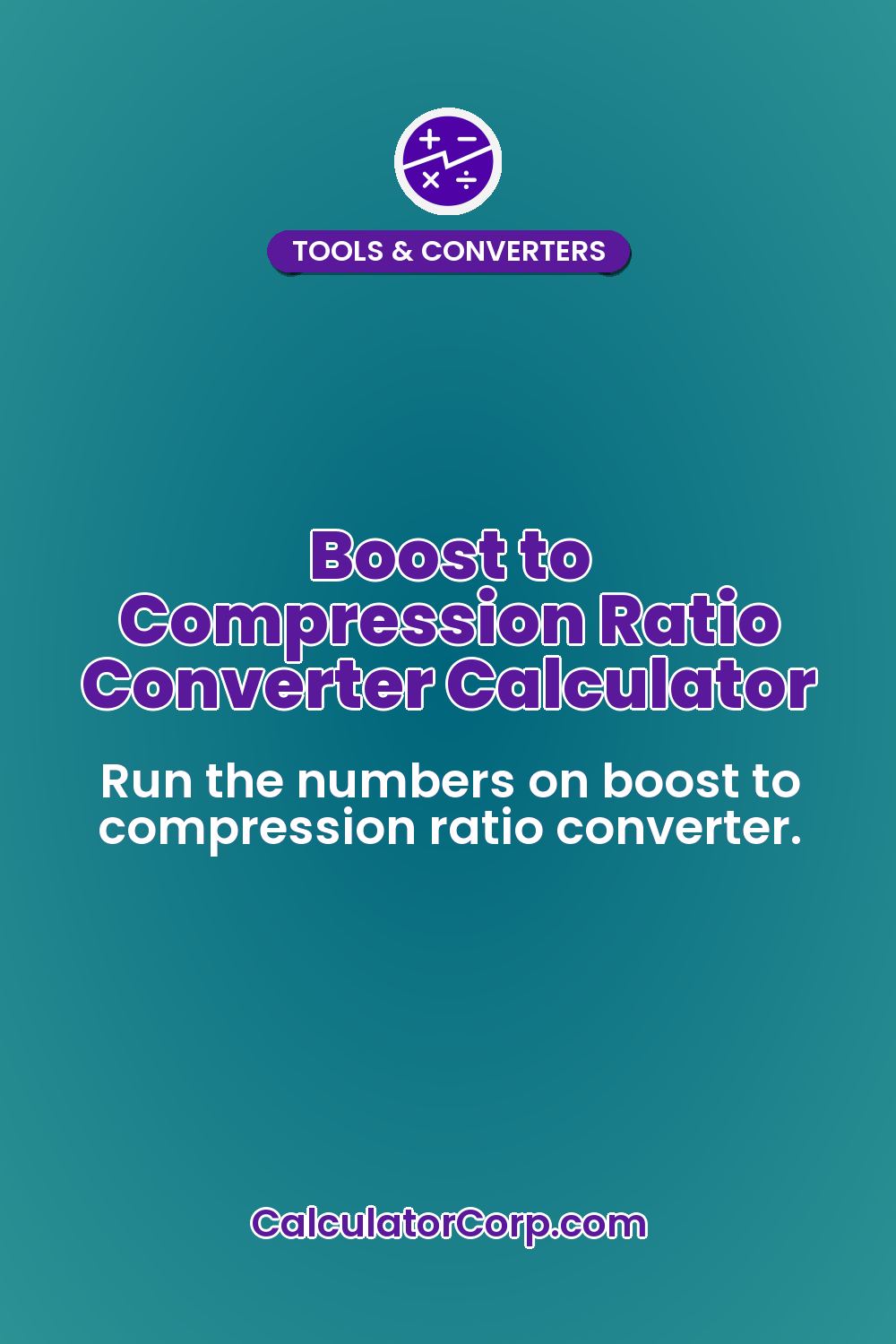 Boost to Compression Ratio Converter Calculator