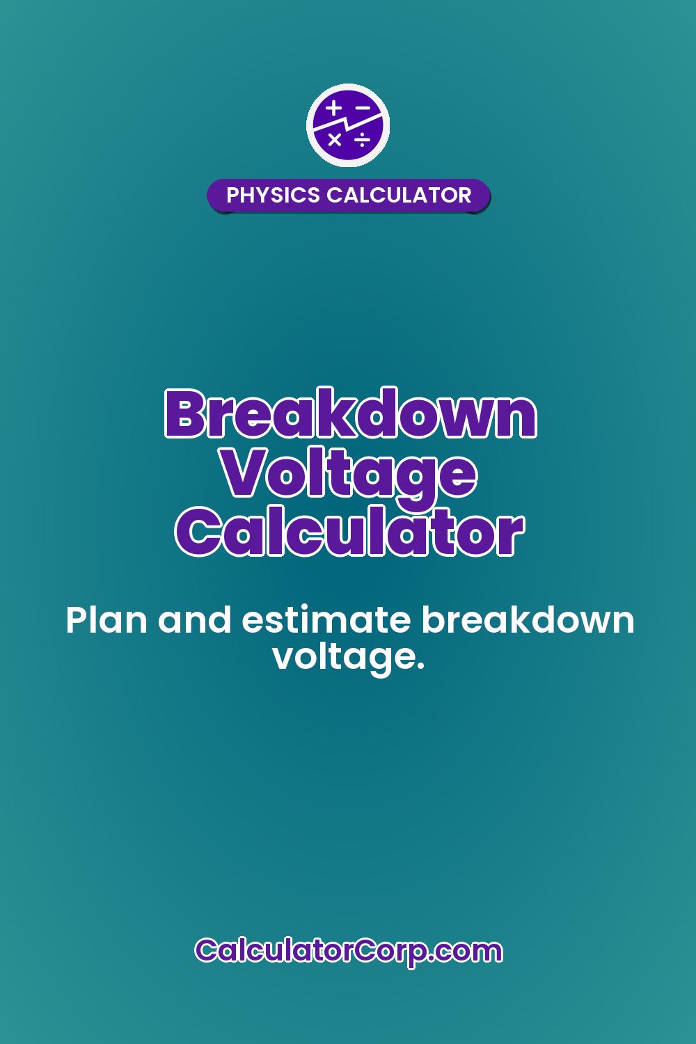 Breakdown Voltage Calculator