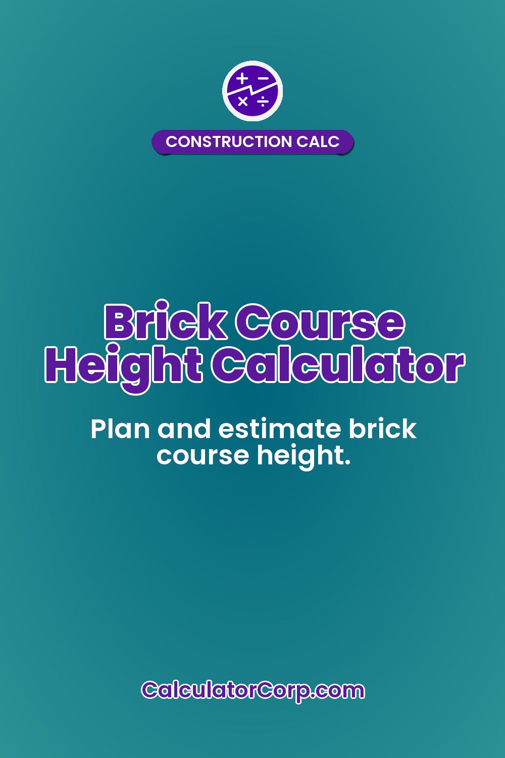 Brick Course Height Calculator