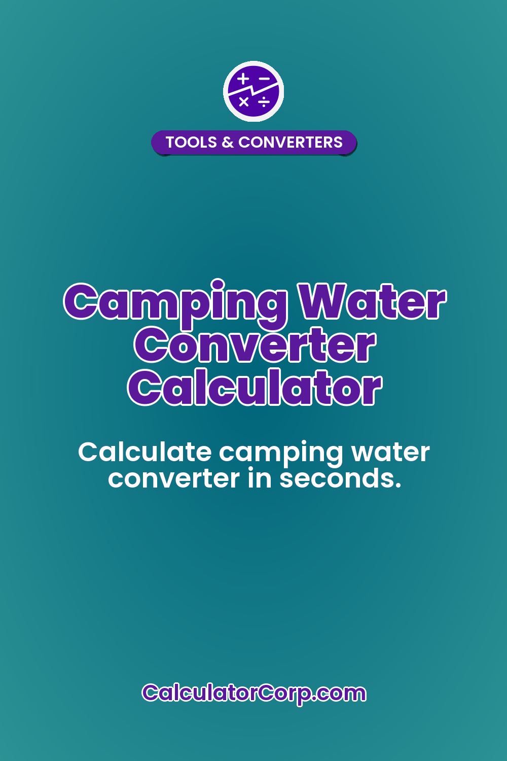 Camping Water Converter Calculator
