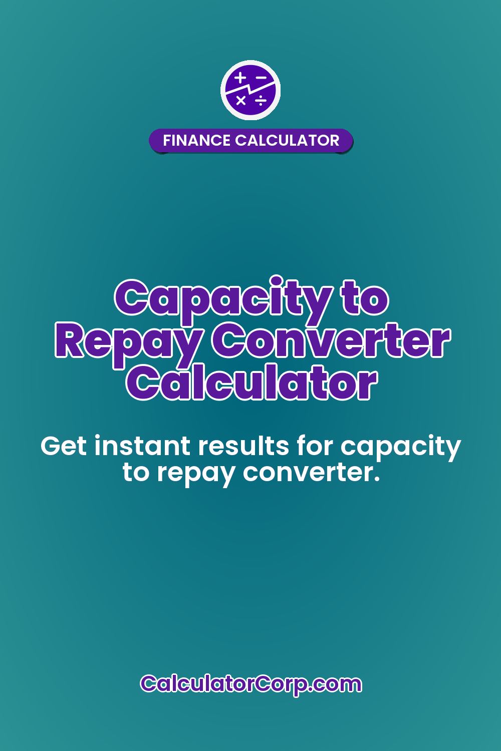 Capacity to Repay Converter Calculator