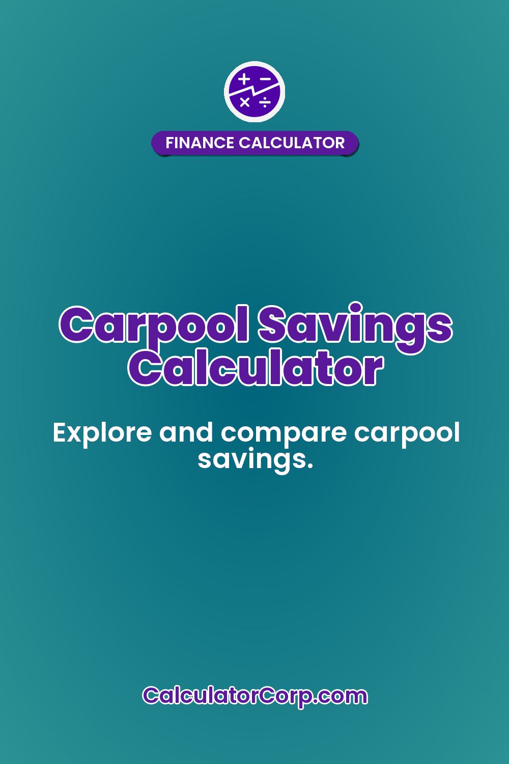 Carpool Savings Calculator