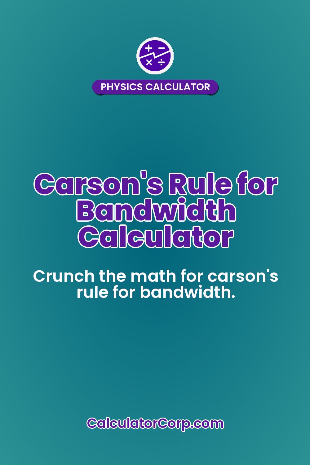 Carson's Rule for Bandwidth Calculator