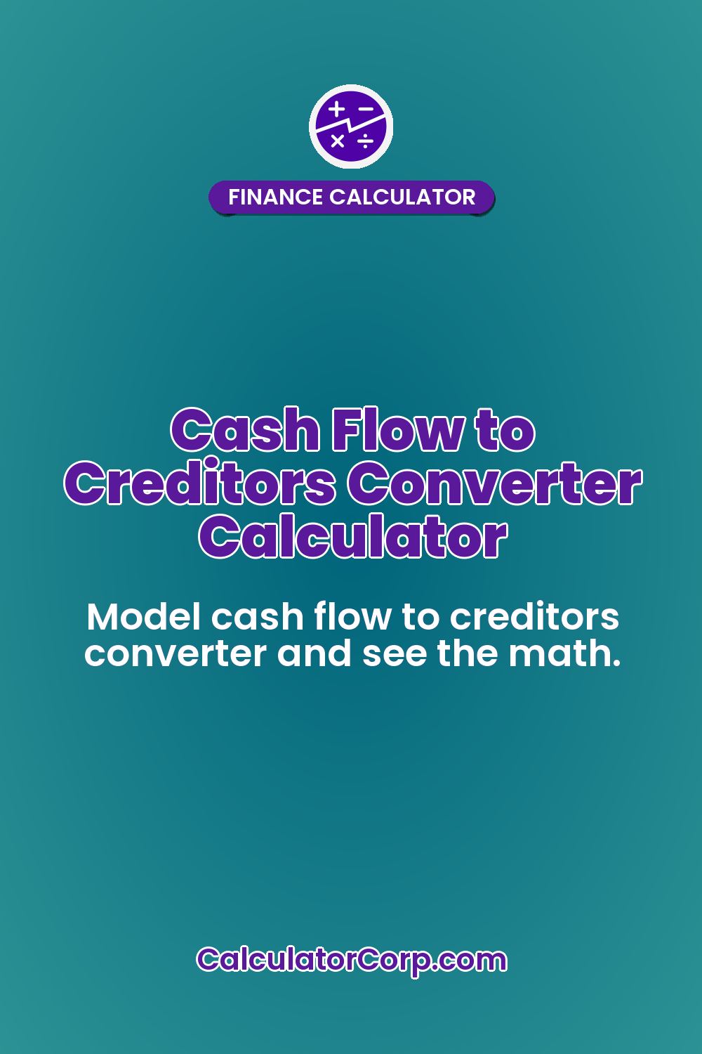 Cash Flow to Creditors Converter Calculator