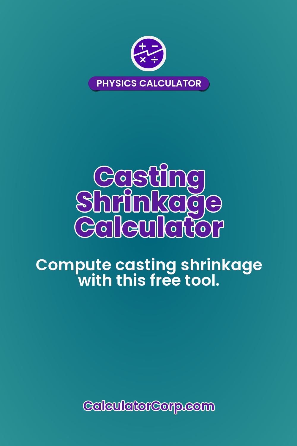 Casting Shrinkage Calculator