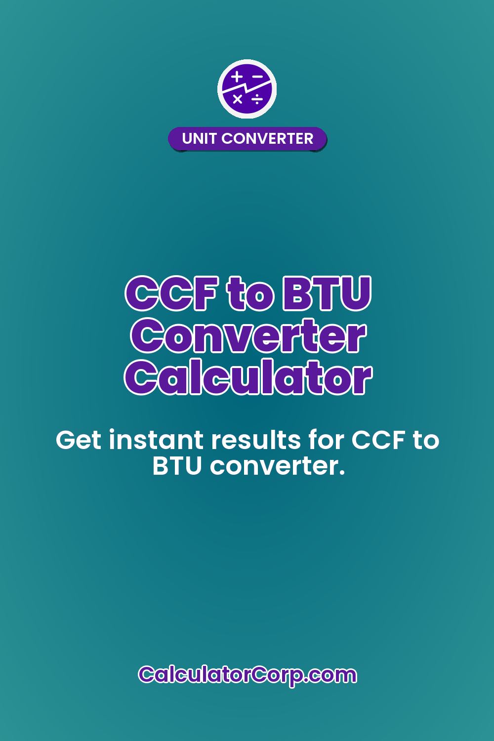 CCF to BTU Converter Calculator