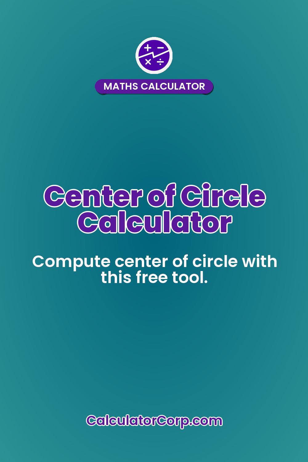Center of Circle Calculator