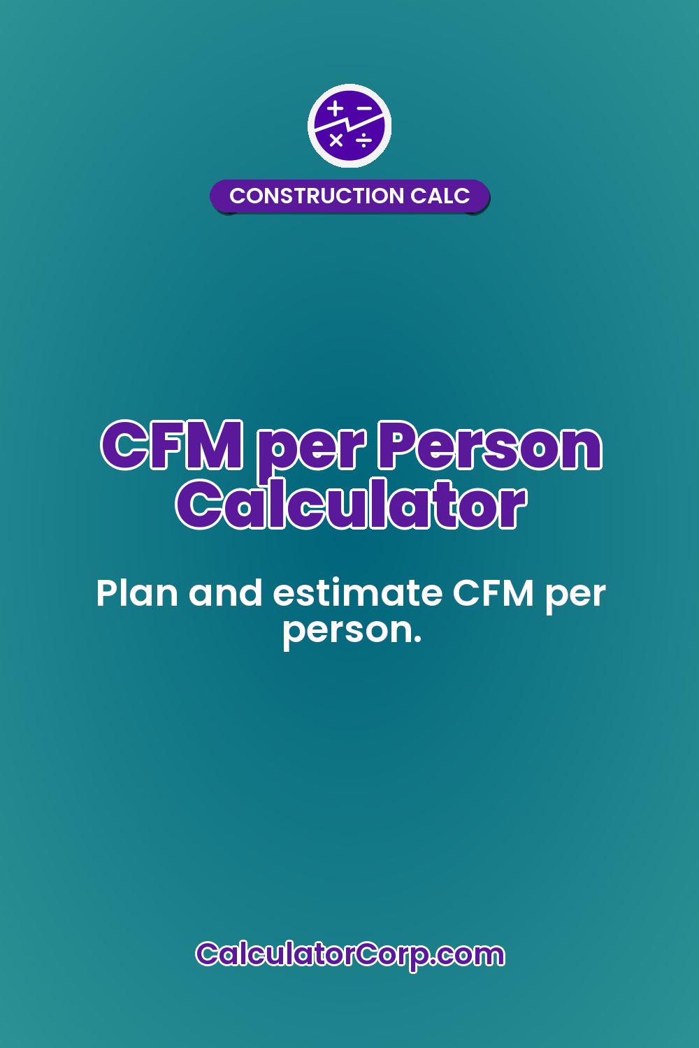 CFM per Person Calculator