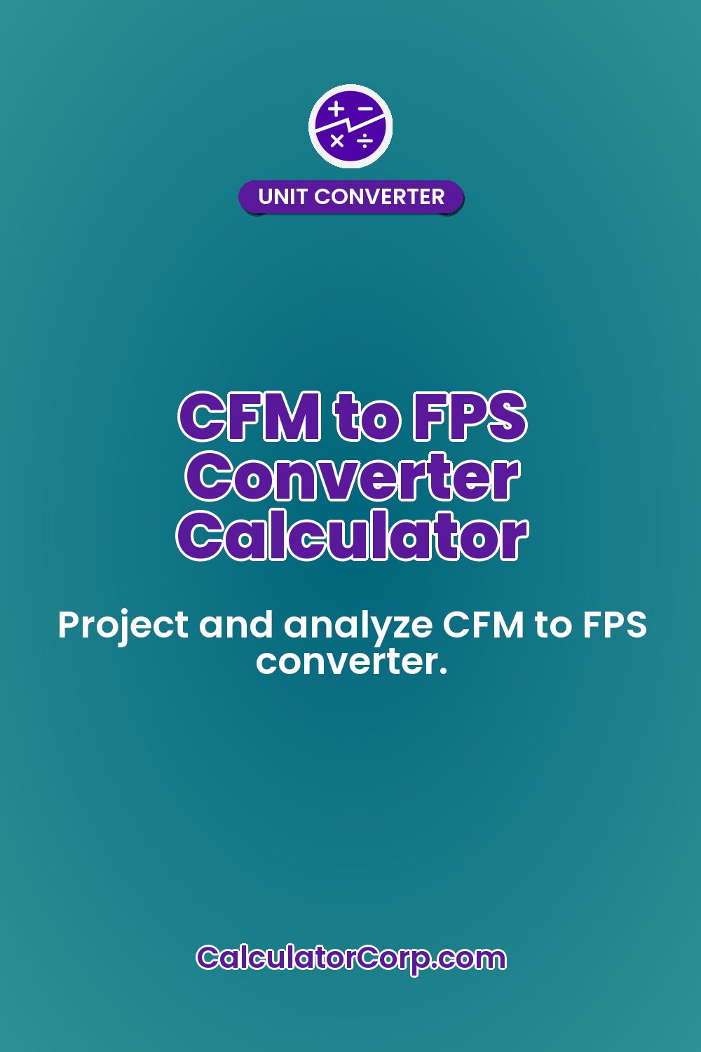 CFM to FPS Converter Calculator