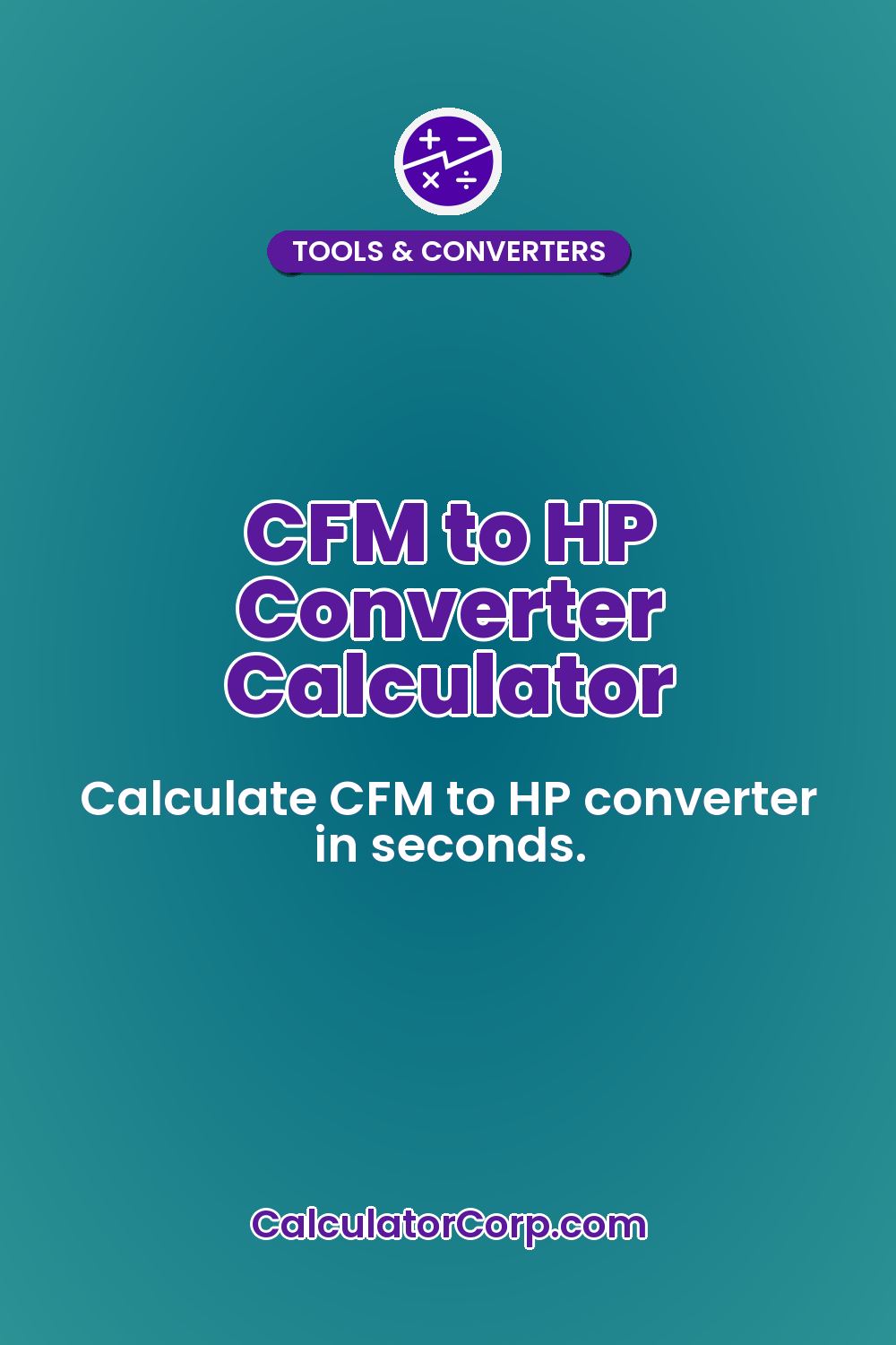 CFM to HP Converter Calculator