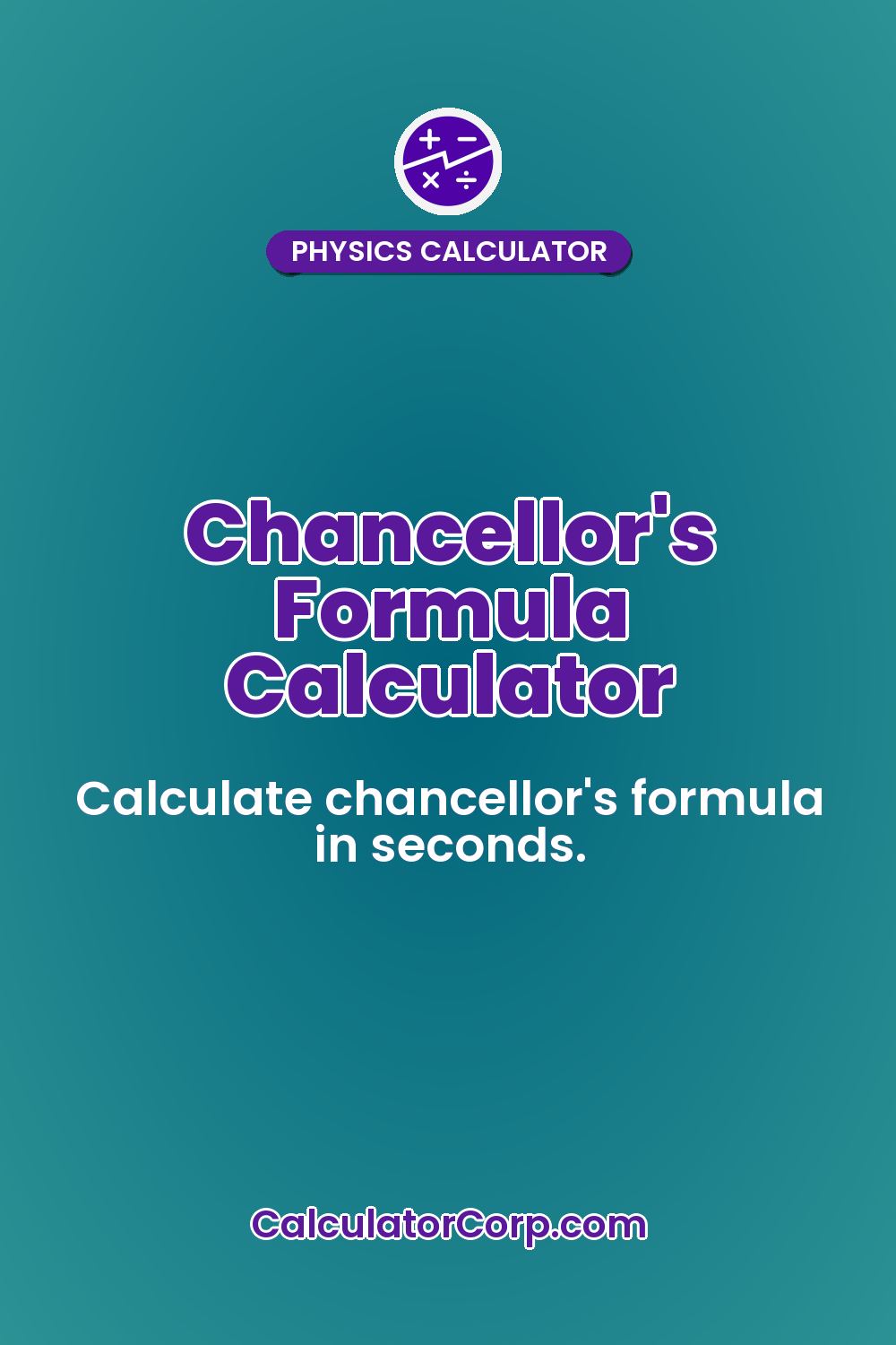 Chancellor's Formula Calculator