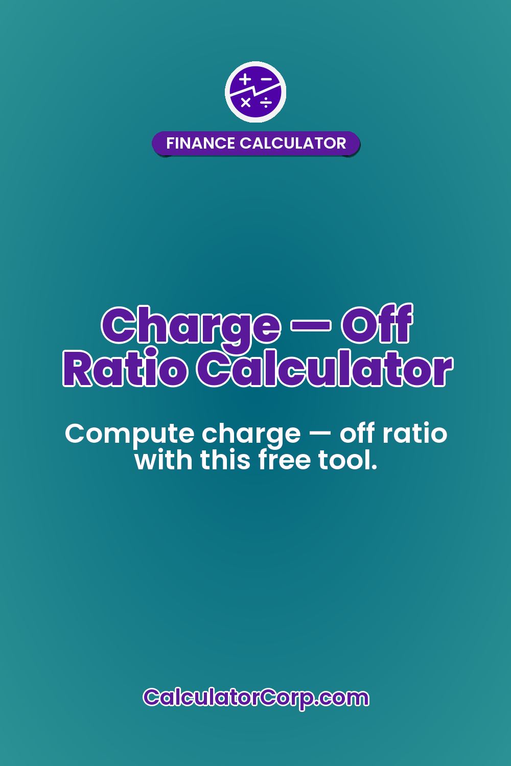 Charge — Off Ratio Calculator